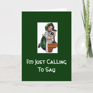 Jag ringer bara för att säga kort