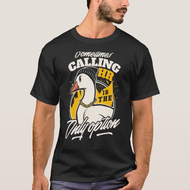 Jag ringer personalavdelningen t shirt (Framsida)