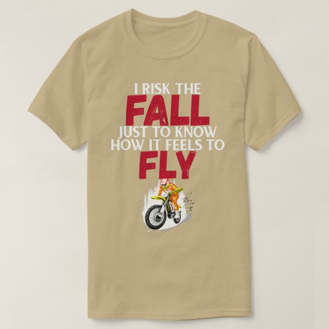 Jag riskerar att fallen bara vet hur det känns att t shirt (Design framsida)