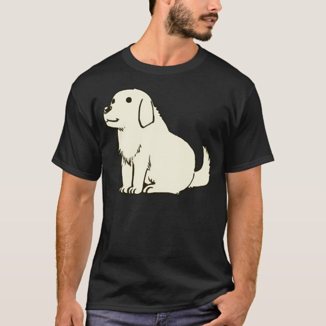 Jag ritar chiyo chans vita hund tadakichi-san / az t shirt (Framsida)