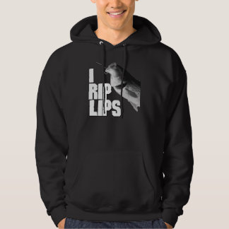 JAG RIVER SÖNDER MÖRK för den LÄPPARHodded tröjan Sweatshirt