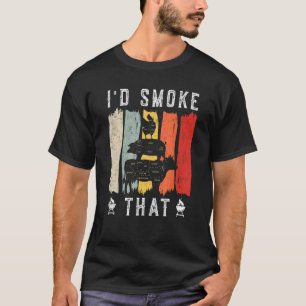 Jag röker att nötköttsslaktaren har klippt gril i t shirt