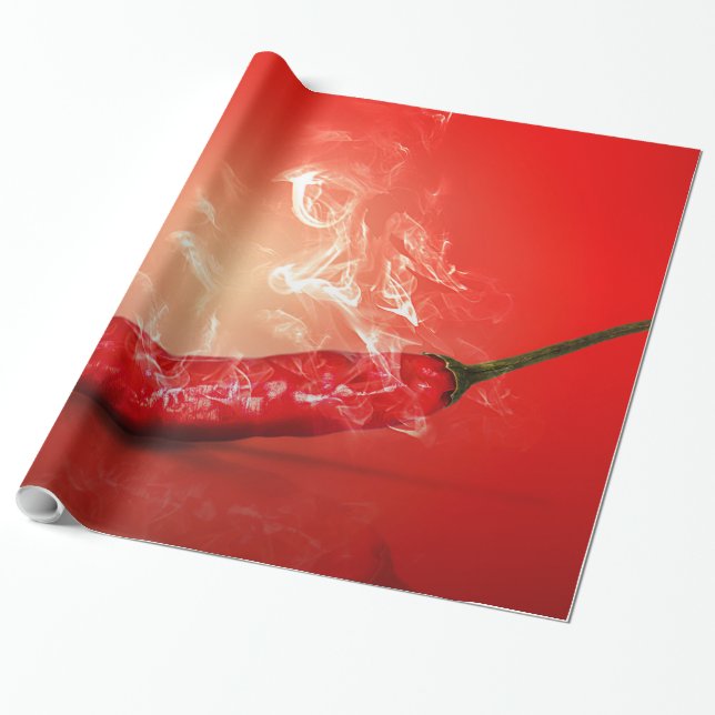 Jag röker Chili med hetten. Presentpapper (Utrullad)