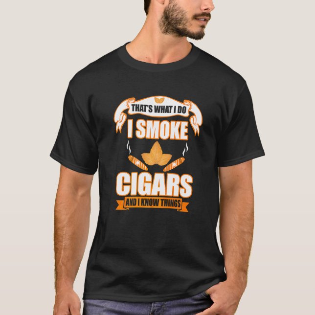 Jag röker Cigars Cigars som säger 4 T Shirt (Framsida)