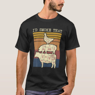 Jag röker den Vintagen T Shirt