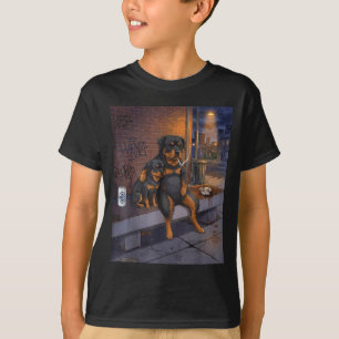 Jag Rolig Got Hund Rottweiler Rökande Öl T Shirt