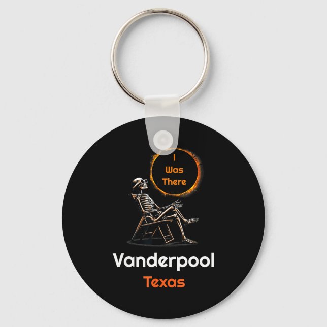 Jag Rolig Solförmörkelse Vanderpool Texas Där Nyckelring (Framsida)
