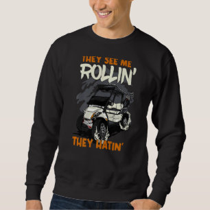 Jag Rollin'de Hatin Golferfering Apparel Golfing C Lång Ärmad Tröja