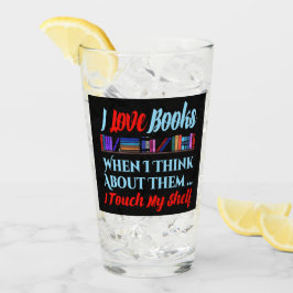 Jag rör min Shelf Bok Älskare Humor Glaskopp