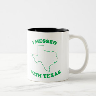 Jag rörade med Texas Två-Tonad Mugg