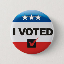 Jag röstade 2020 valdag enkel, icke-partitisan knapp