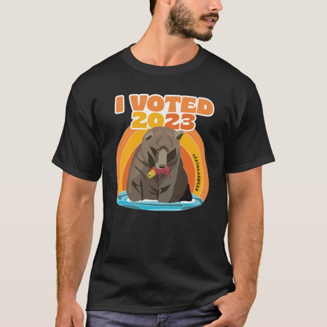 JAG RÖSTADE 2023 TJOCKENS BEARVECKA T SHIRT (Framsida)