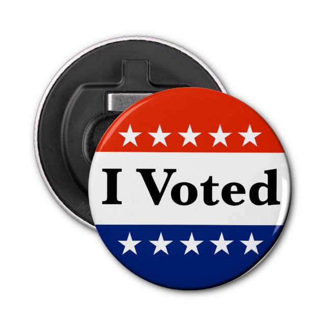 Jag röstade 2024 flasköppnare (Framsidan)