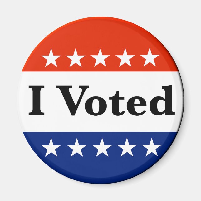 Jag röstade 2026 magnet (Framsidan)