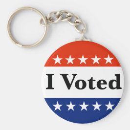 Jag röstade 2026 nyckelring