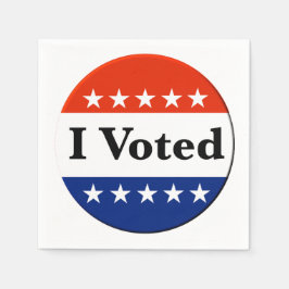 Jag röstade 2026 pappersservett