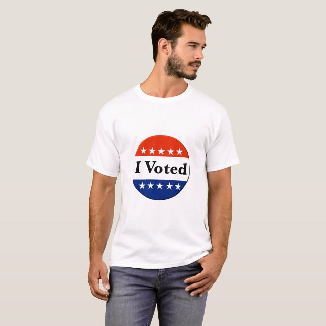 Jag röstade 2026 tee (Hel framsida)