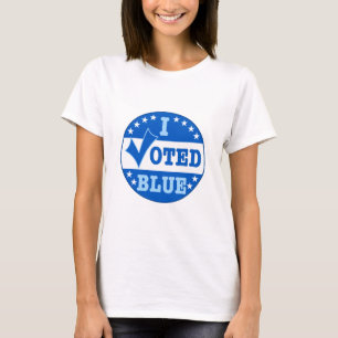 Jag röstade blåttdemokratiska partit t shirt