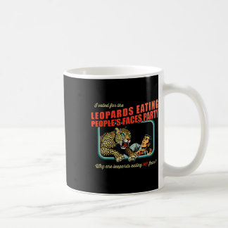 Jag röstade emot leoparder som utsätter människor  kaffemugg