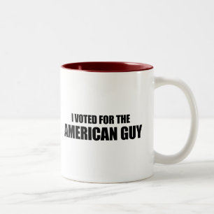 Jag röstade för amerikangrabben Två-Tonad mugg