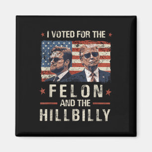 Jag röstade för Féon och Hillbilly 2024-trumman Magnet