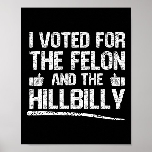 Jag röstade för Féon och Hillbilly-trumman 2024 Poster (Framsidan)