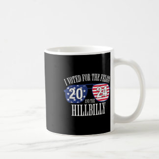 Jag röstade för Fileon och Hillbilly 2024 Kaffemugg