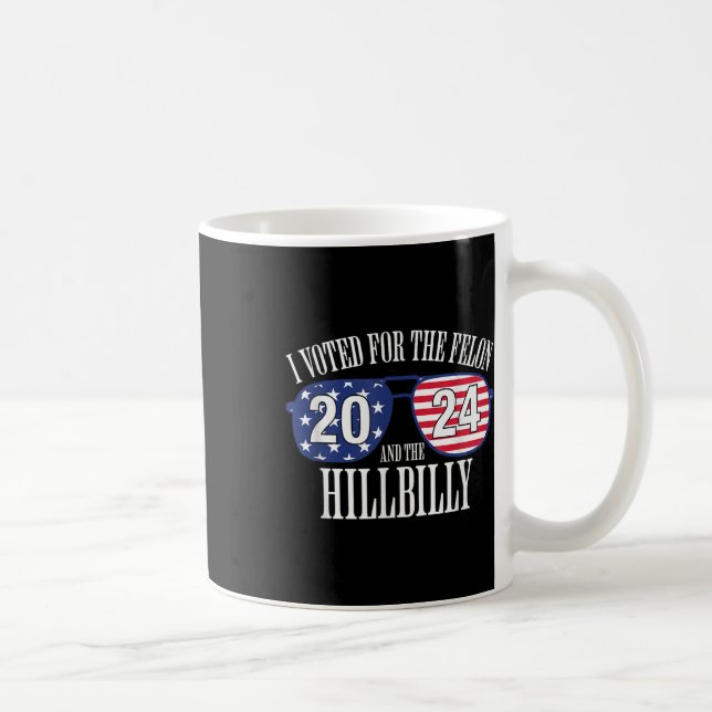 Jag röstade för Fileon och Hillbilly 2024 Kaffemugg (Höger)