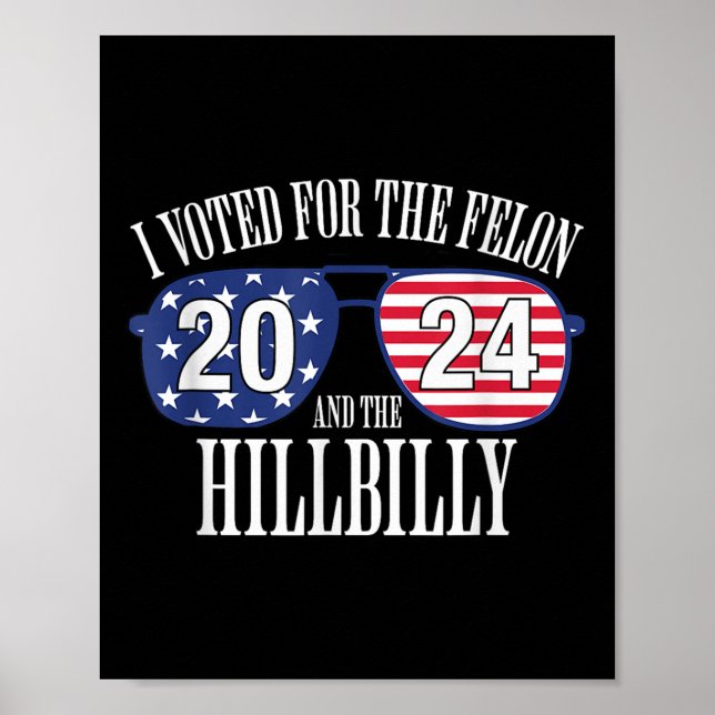 Jag röstade för Fileon och Hillbilly 2024 Poster (Framsidan)
