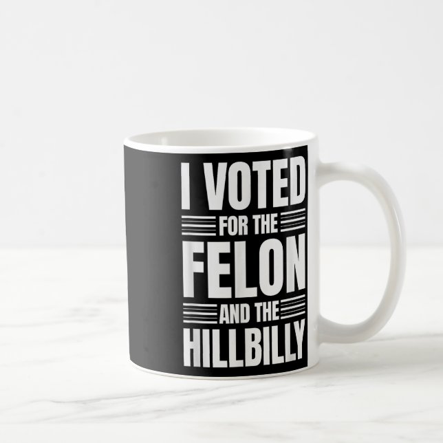 Jag röstade för filonen och Hillbilly Påstående Kaffemugg (Höger)