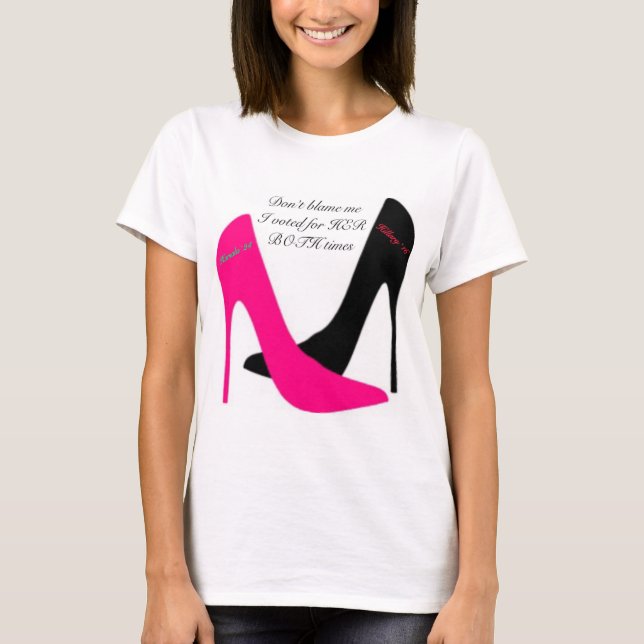 Jag röstade för henne t shirt (Framsida)