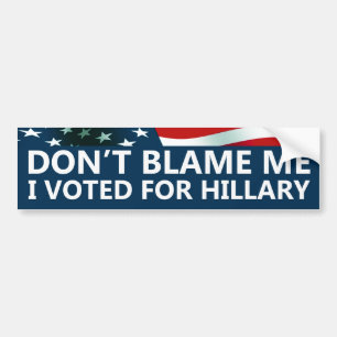 Jag röstade för Hillary Bildekal