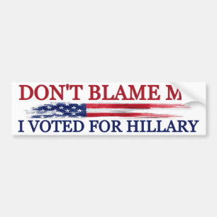Jag röstade för Hillary Bildekal
