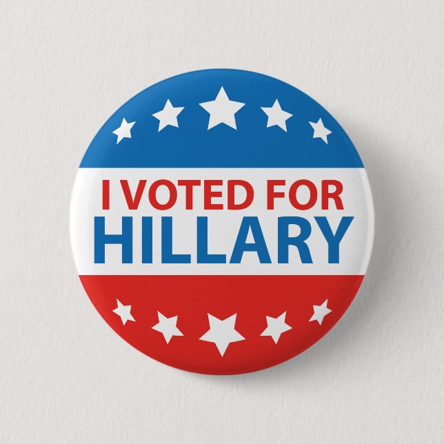Jag röstade för Hillary Knapp (Framsida)