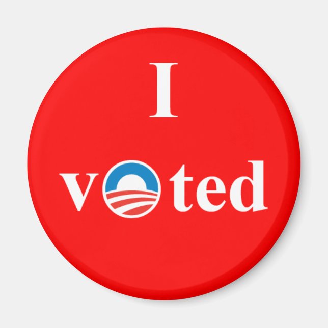 Jag röstade för Obama Magnet (Framsidan)