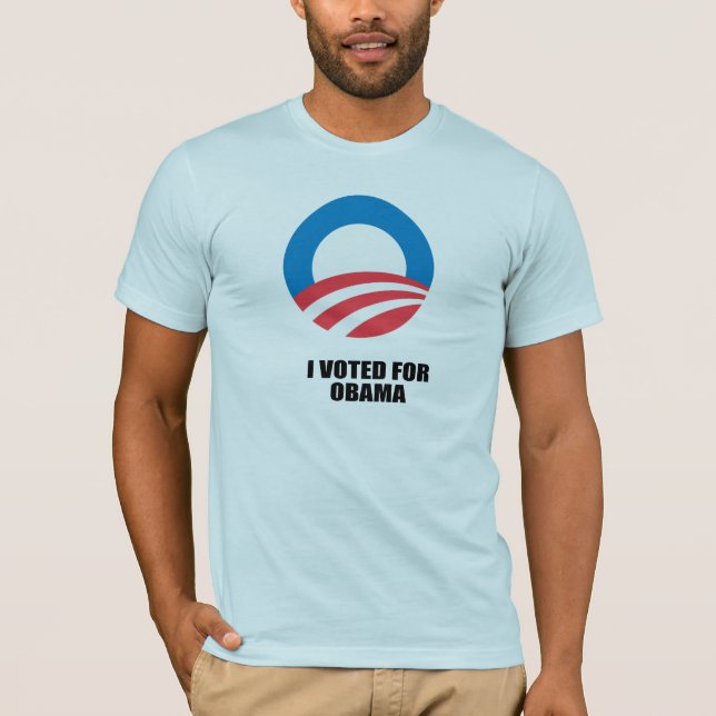 JAG RÖSTADE FÖR OBAMA T SHIRT (Framsida)