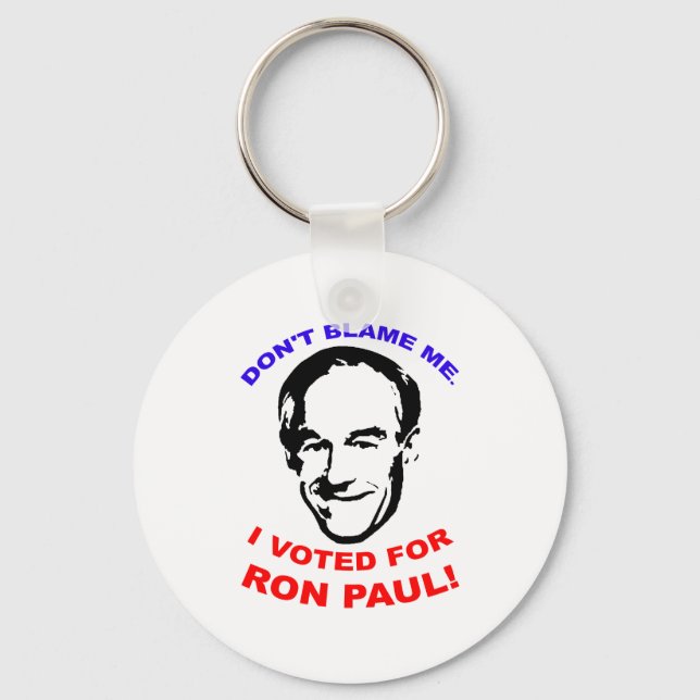 Jag röstade för Ron Paul! Nyckelring (Framsida)