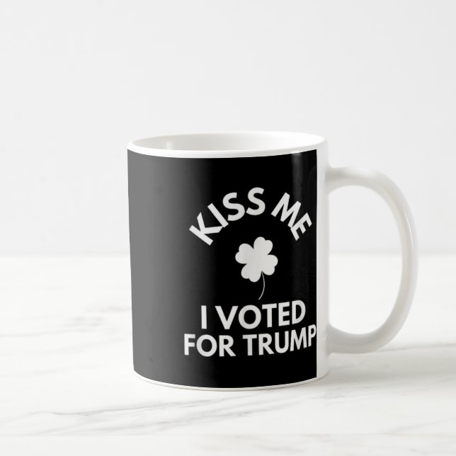 Jag röstade för Trump Funny Kaffemugg (Höger)