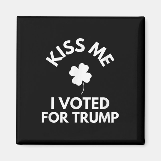 Jag röstade för Trump Funny Magnet (Framsidan)