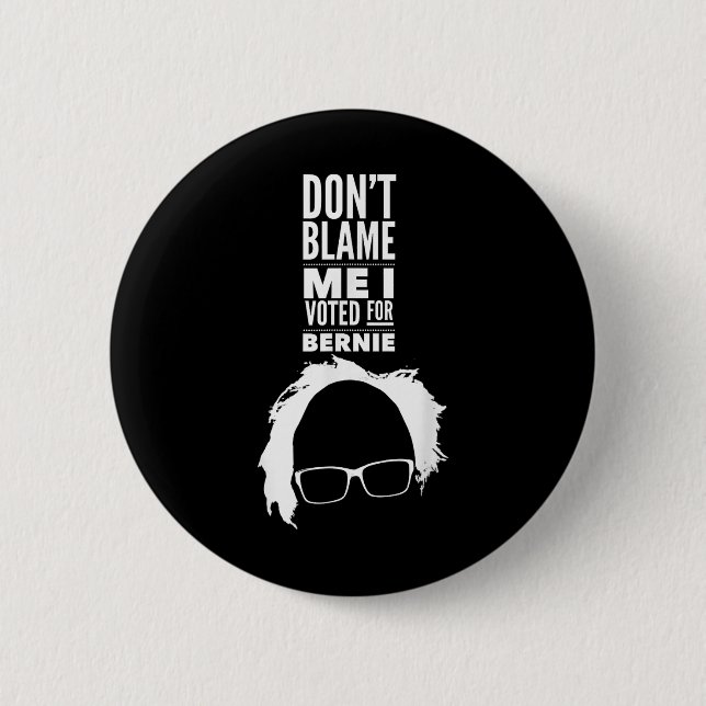 Jag röstade inte för Bernie Sanders Knapp (Framsida)