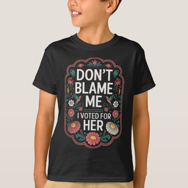 Jag röstade inte för hennes antitrumpy som jag rös t shirt (Framsida)