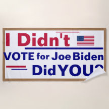Jag röstade inte för Joe Biden... Gjorde du det? B