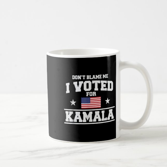Jag röstade inte för Kamala Harris. Kaffemugg (Höger)