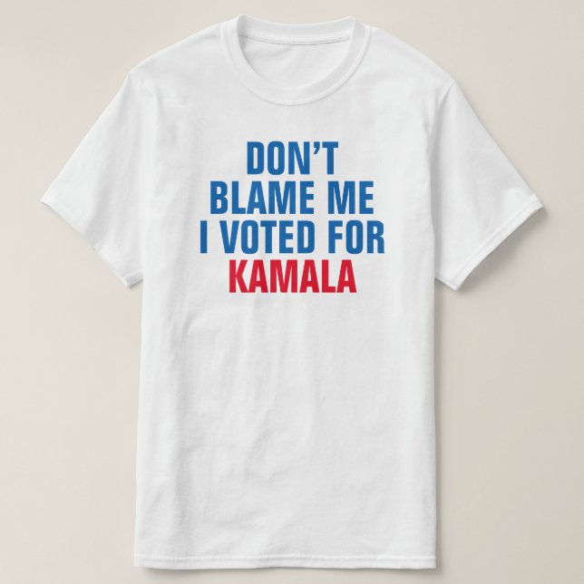JAG RÖSTADE INTE FÖR KAMALA - T-Shirt (Design framsida)