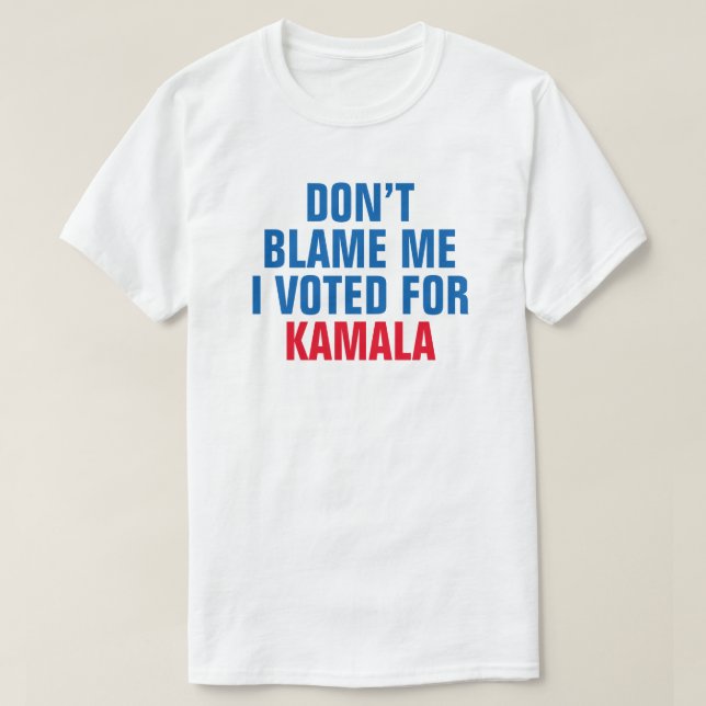 JAG RÖSTADE INTE FÖR KAMALA - T-Shirt (Design framsida)