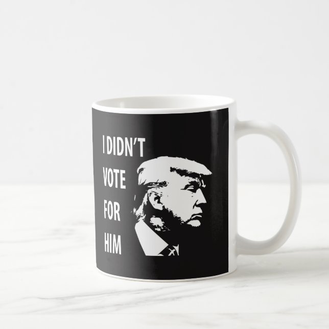 Jag röstade inte för Trump Kaffemugg (Höger)