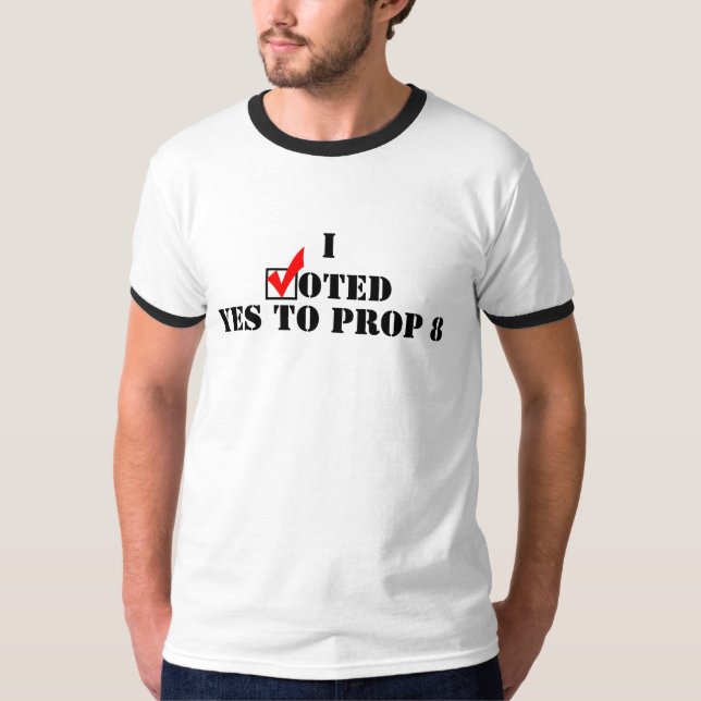 Jag röstade ja till stötta 8 tee shirt (Framsida)