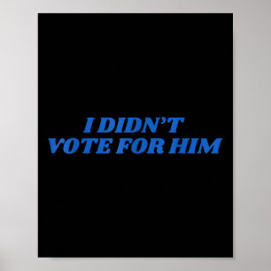 Jag röstade nej till att han skulle rösta om "Shir Poster