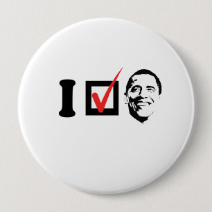 JAG RÖSTADE OBAMA ANSIKTE - .PNG KNAPP