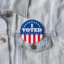 Jag röstade på Flagga-knappval